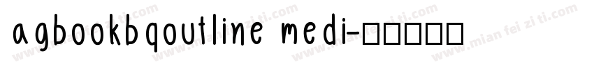 agbookbqoutline medi字体转换